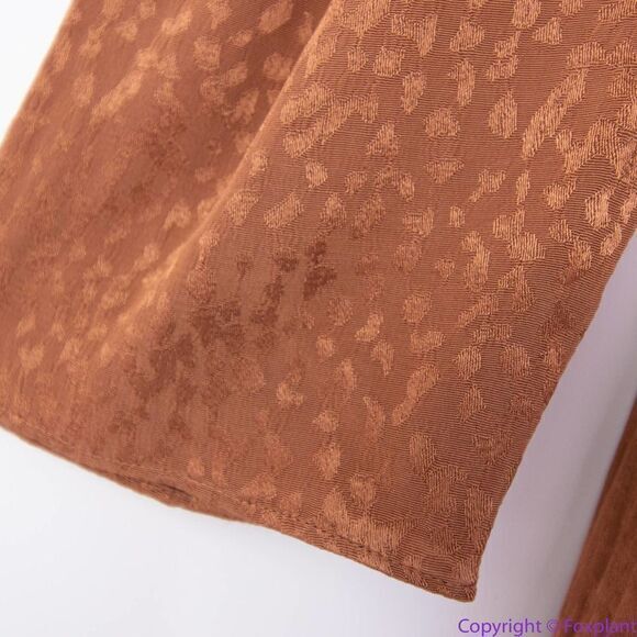 NEW Madewell Mockneck Ruffle-Hem Mini Dress in Cheetah Jacquard, XL - Picture 15 of 16